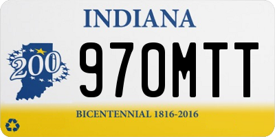 IN license plate 970MTT