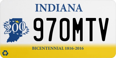 IN license plate 970MTV
