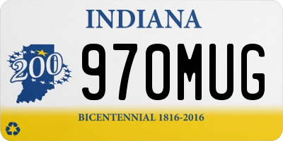 IN license plate 970MUG