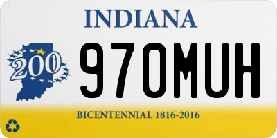 IN license plate 970MUH