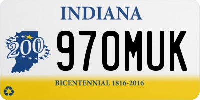 IN license plate 970MUK