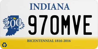 IN license plate 970MVE