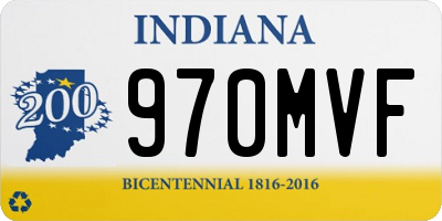 IN license plate 970MVF