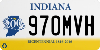 IN license plate 970MVH