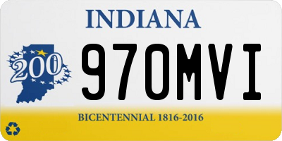 IN license plate 970MVI