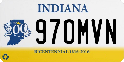 IN license plate 970MVN