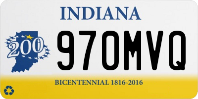 IN license plate 970MVQ
