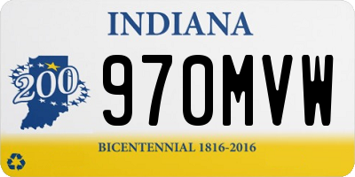 IN license plate 970MVW