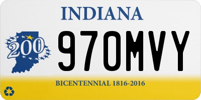 IN license plate 970MVY