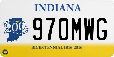 IN license plate 970MWG