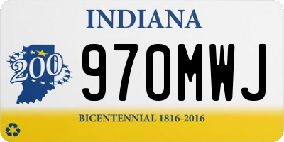 IN license plate 970MWJ