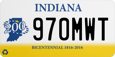 IN license plate 970MWT