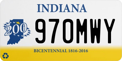 IN license plate 970MWY