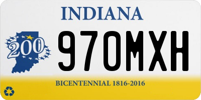 IN license plate 970MXH