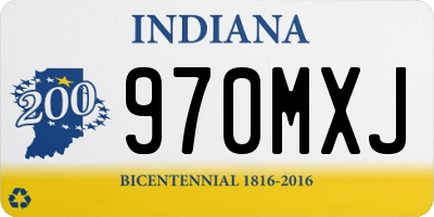 IN license plate 970MXJ