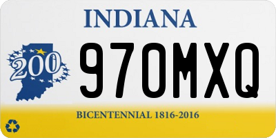 IN license plate 970MXQ