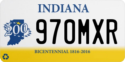 IN license plate 970MXR