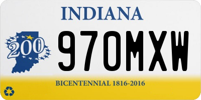 IN license plate 970MXW