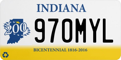 IN license plate 970MYL