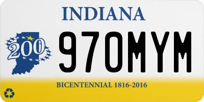 IN license plate 970MYM