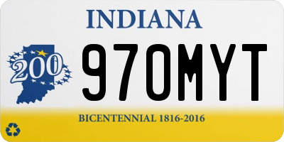 IN license plate 970MYT