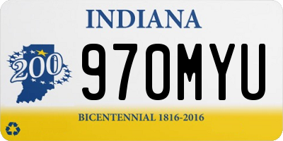 IN license plate 970MYU