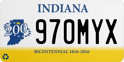 IN license plate 970MYX