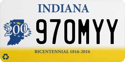 IN license plate 970MYY