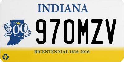 IN license plate 970MZV
