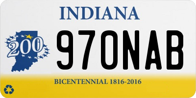 IN license plate 970NAB