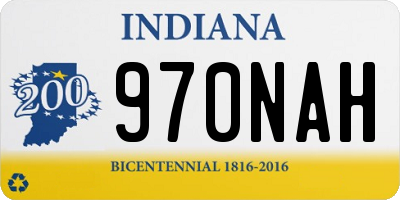 IN license plate 970NAH