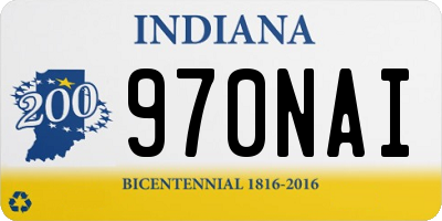 IN license plate 970NAI