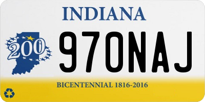 IN license plate 970NAJ