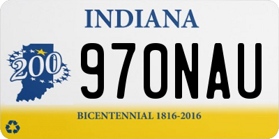IN license plate 970NAU