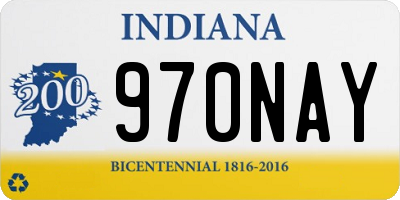 IN license plate 970NAY