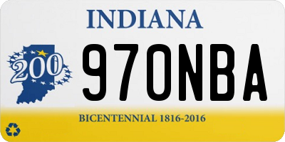 IN license plate 970NBA