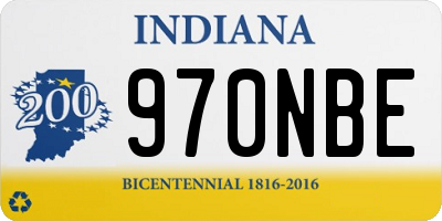 IN license plate 970NBE