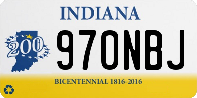 IN license plate 970NBJ