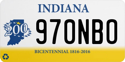 IN license plate 970NBO