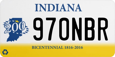 IN license plate 970NBR
