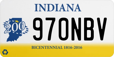 IN license plate 970NBV