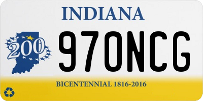 IN license plate 970NCG
