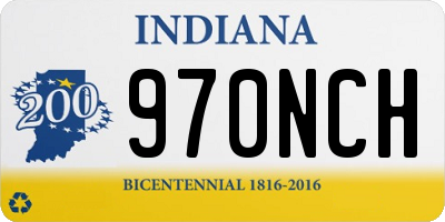 IN license plate 970NCH
