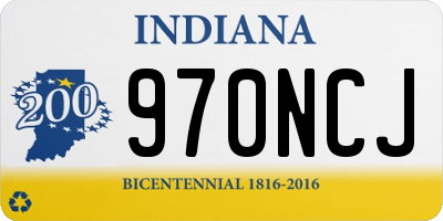 IN license plate 970NCJ