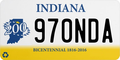 IN license plate 970NDA