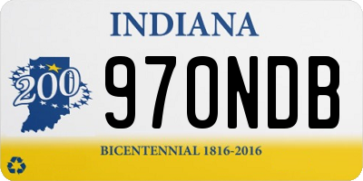 IN license plate 970NDB
