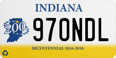 IN license plate 970NDL