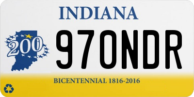 IN license plate 970NDR