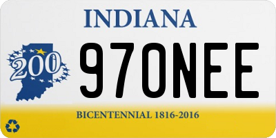 IN license plate 970NEE