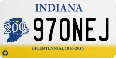 IN license plate 970NEJ